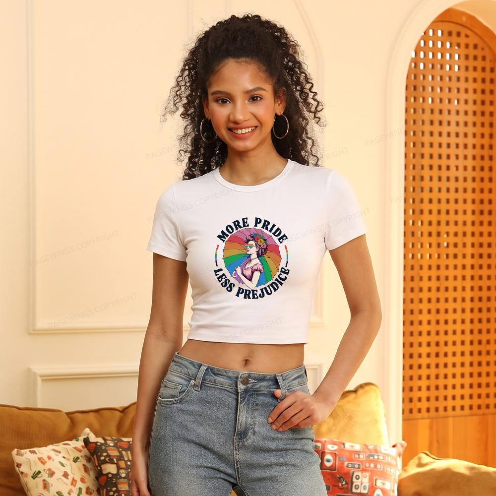 Pagewings More Pride Less Prejudice Women's Baby Tee