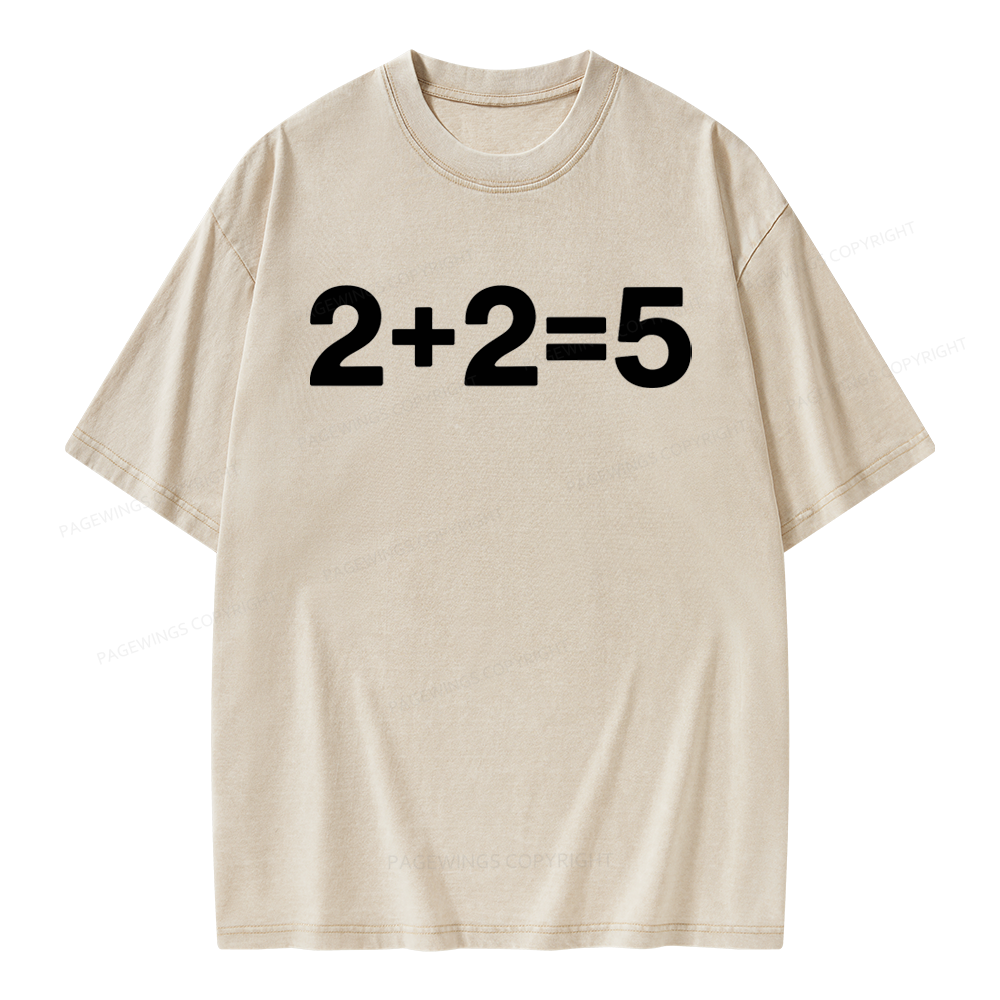 Pagewings Orwell Math Unisex Washed T-shirt