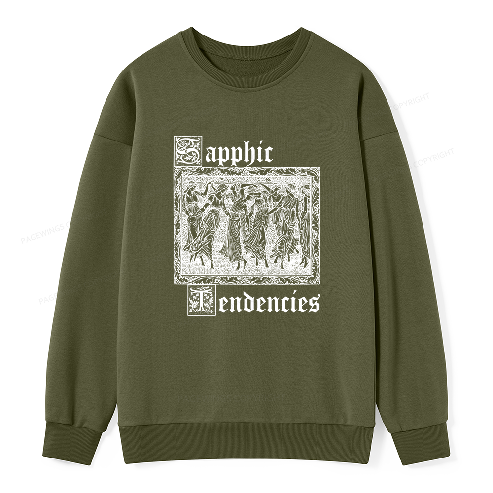 Pagewings Sapphic Tendencies Unisex Classic Sweatshirt