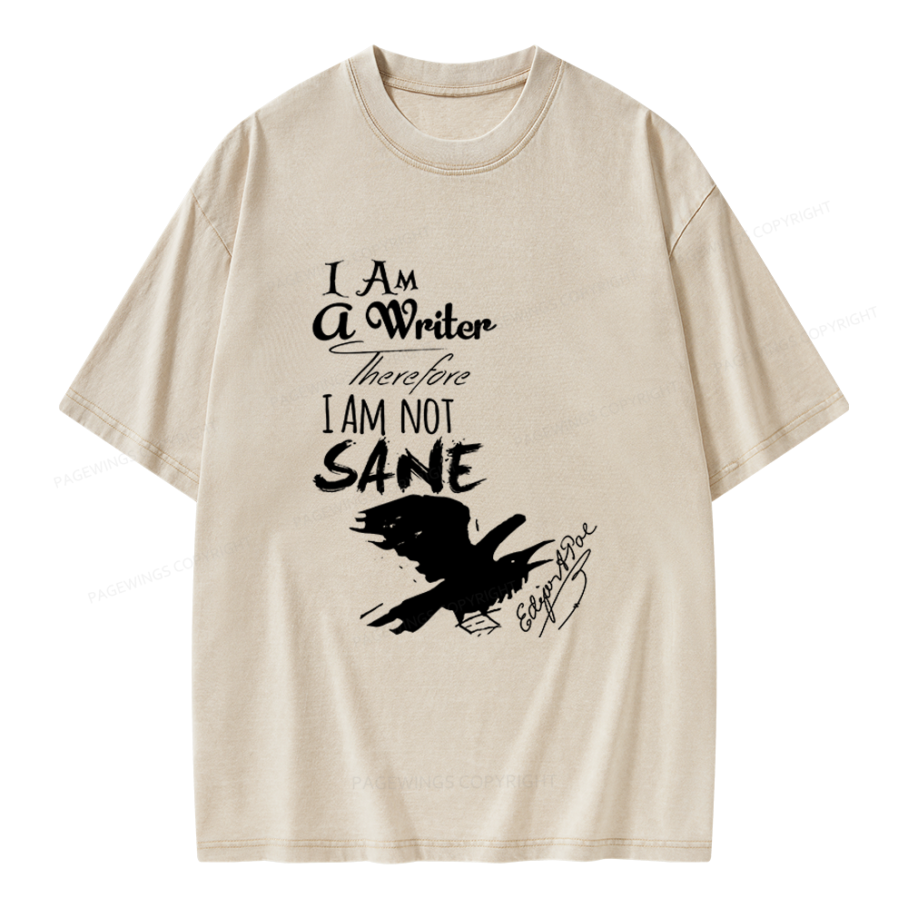 Pagewings Macabre Literary Unisex Washed T-shirt
