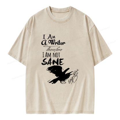Pagewings Macabre Literary Unisex Washed T-shirt