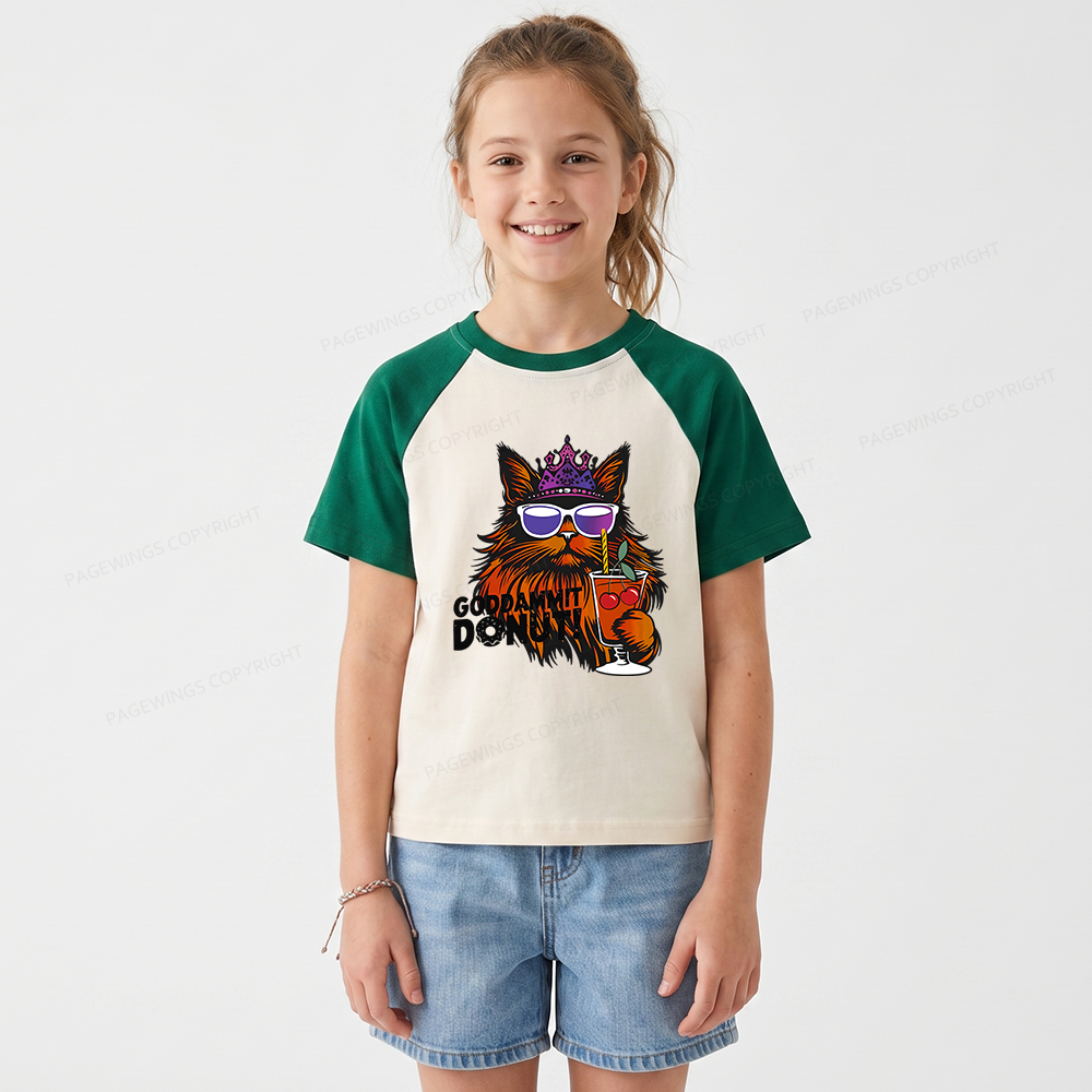 Pagewings Read Sci-Fi Book Kids Raglan T-shirt 