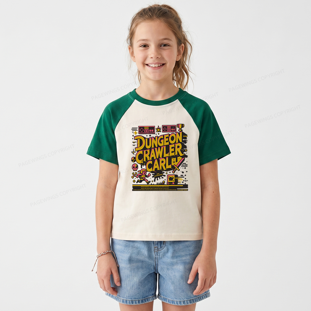 Pagewings Book New Achievement Kids Raglan T-shirt 