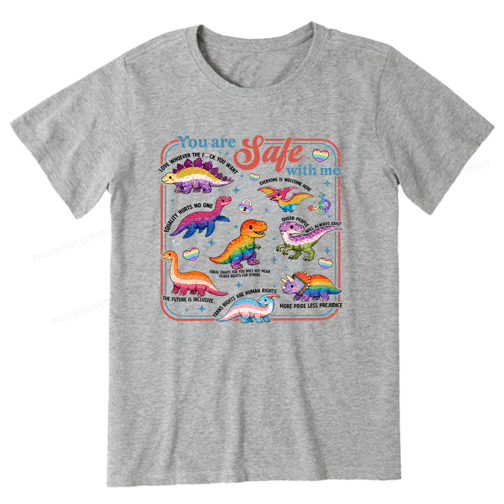 Pagewings You Are Safe With Me Unisex Classic T-shirt