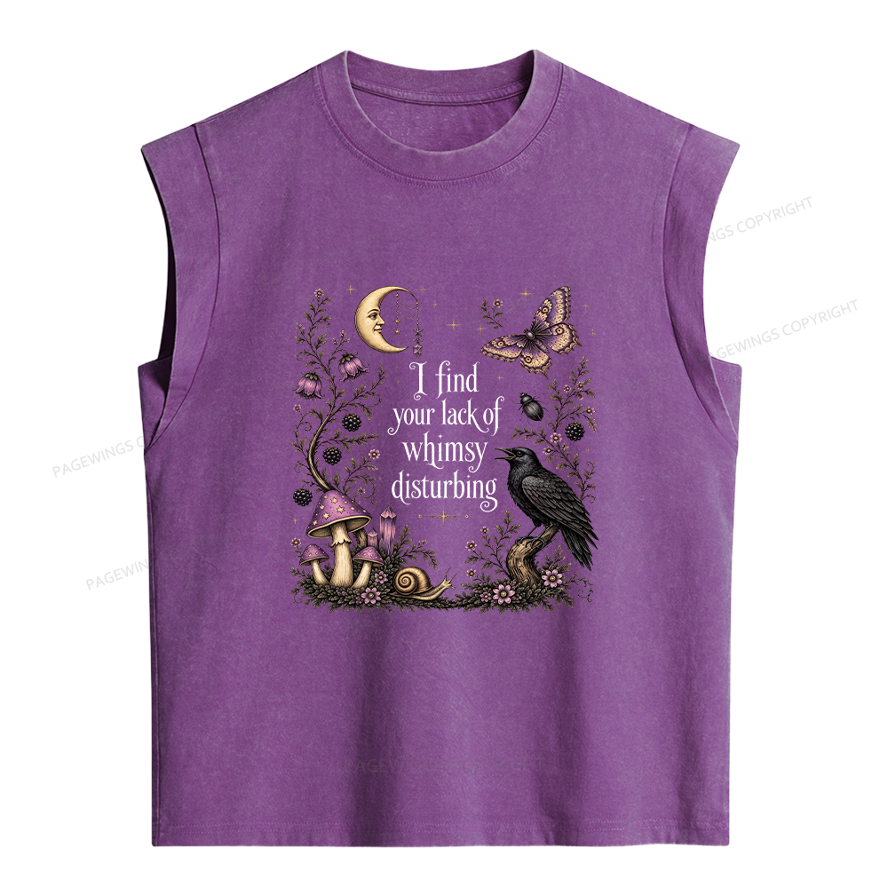 Pagewings Lack of Whimsy Women's Washed Tank Top