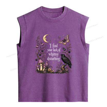 Pagewings Lack of Whimsy Women's Washed Tank Top