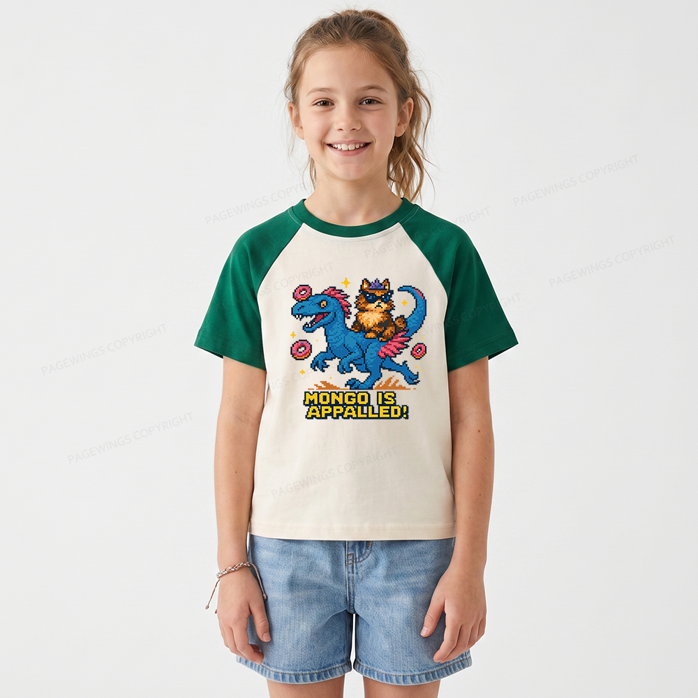 Pagewings Sci-Fi Book Lover Kids Raglan T-shirt 