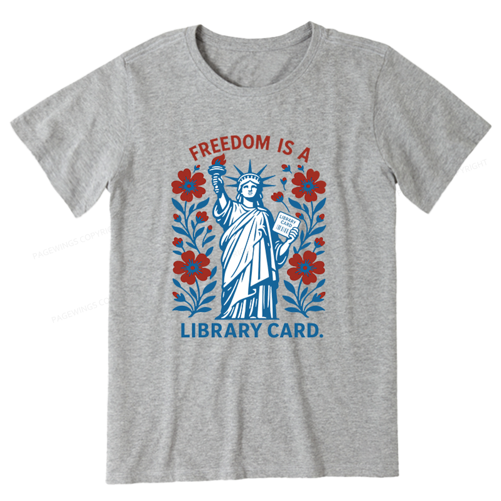 Pagewings Liberty is a Library Card Unisex Classic T-shirt