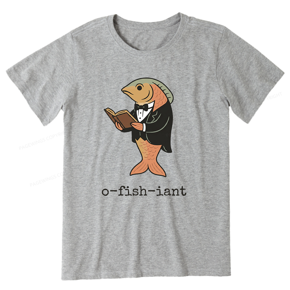 Pagewings Reading Fish Unisex Classic T-shirt