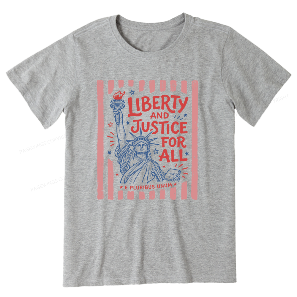 Pagewings Liberty And Justice For All Unisex Classic T-shirt