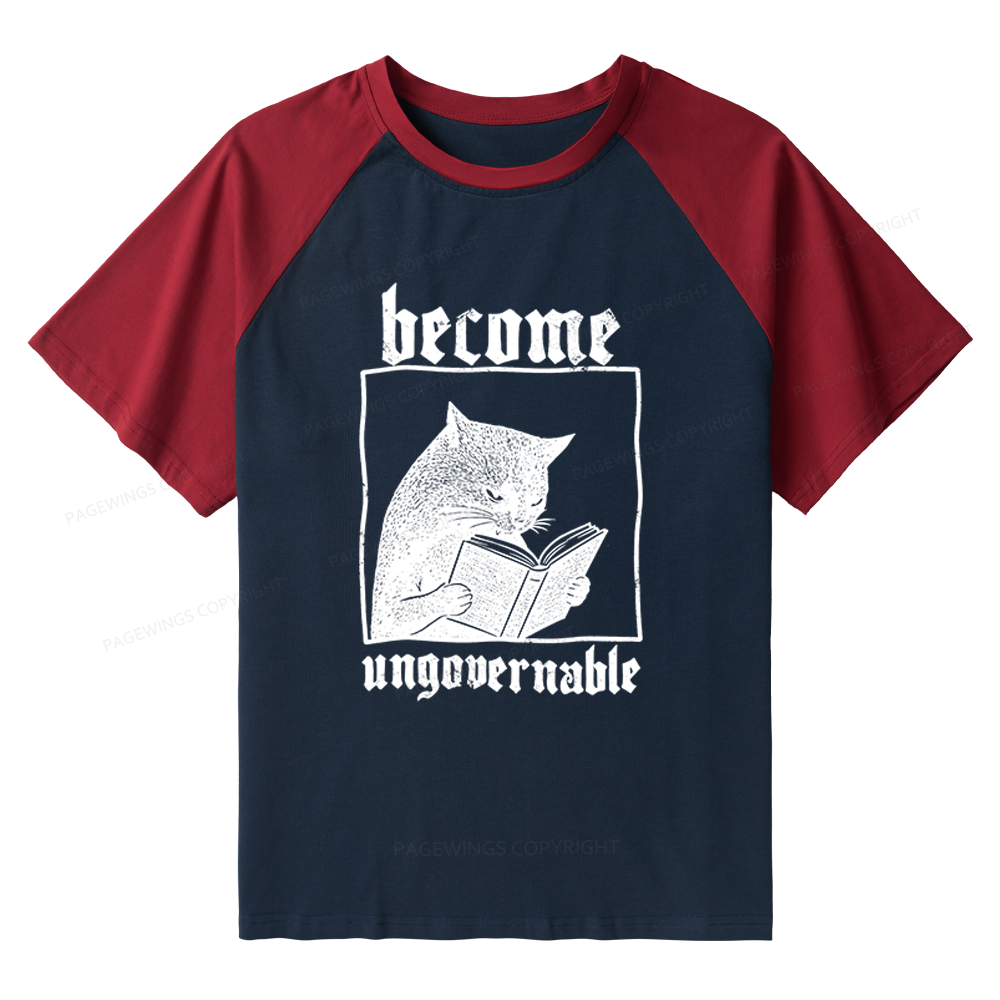 Pagewings Become Ungovernable Raglan T-shirt