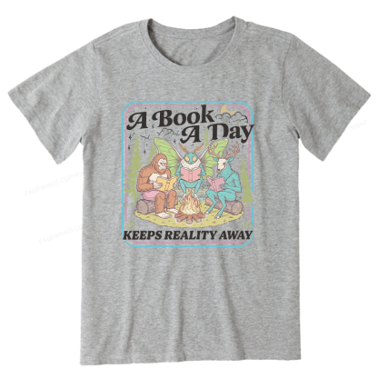 Pagewings A Book A Day Keeps Reality Away Unisex Classic T-shirt