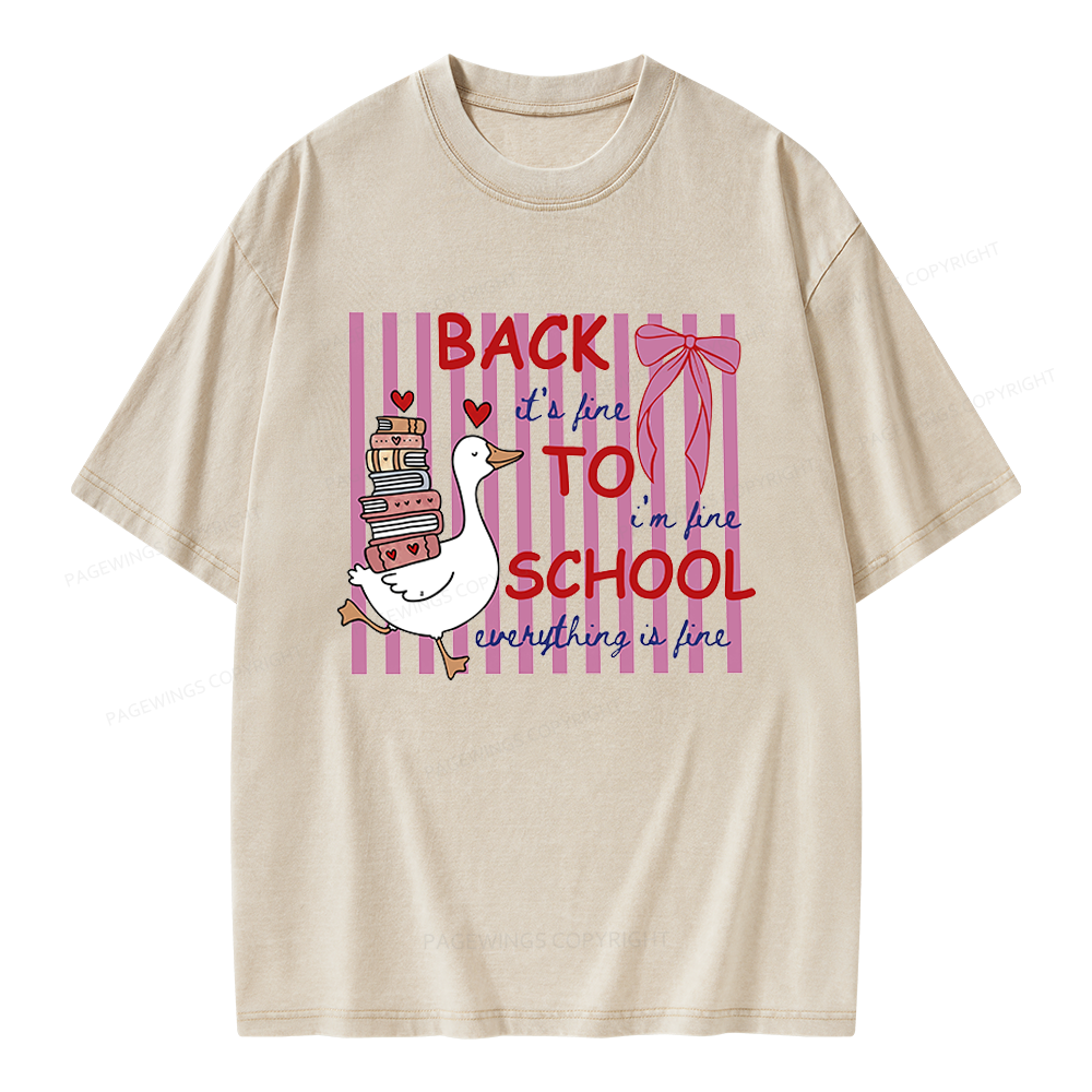 Pagewings Silly Goose Unisex Washed T-shirt