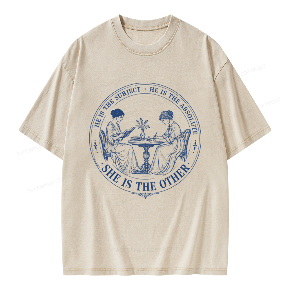 Pagewings She Is The Other Unisex Washed T-shirt