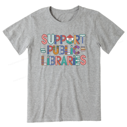 Pagewings Support Public Libraries Unisex Classic T-shirt