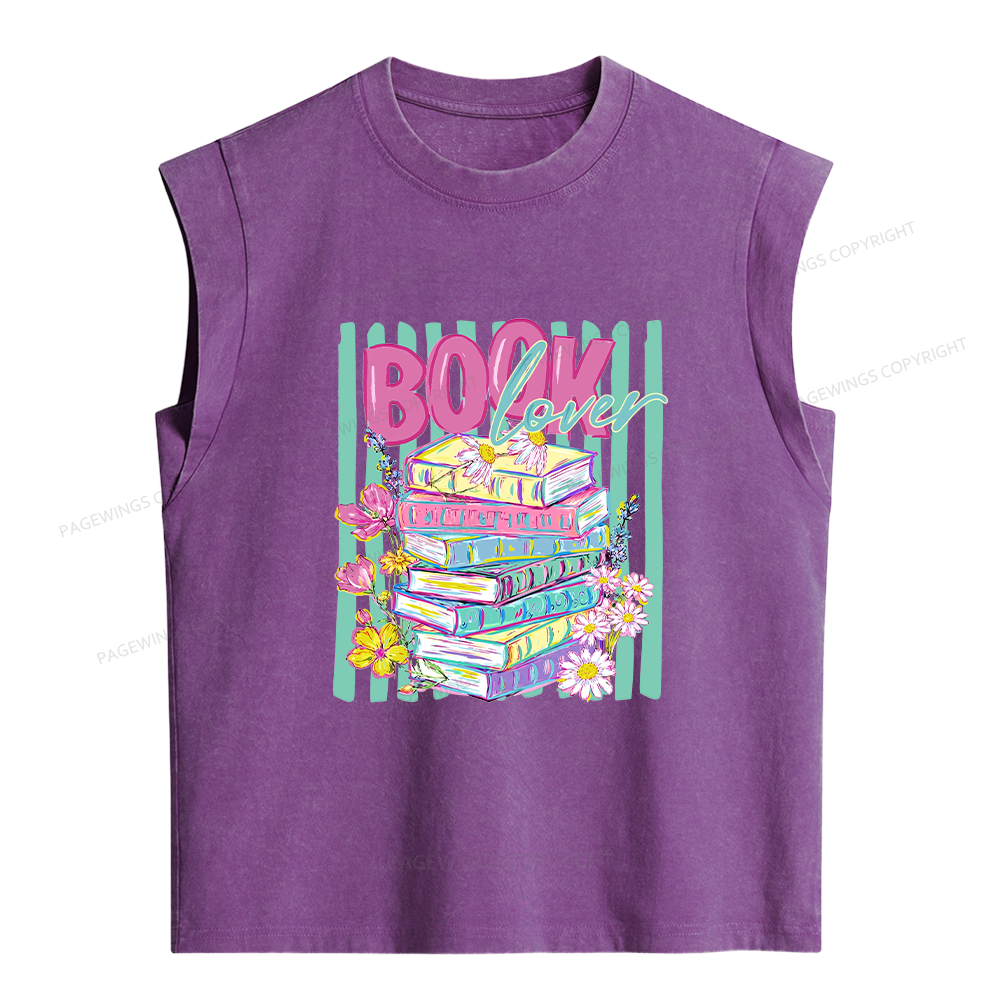 Pagewings Book Lover Women's Washed Tank Top