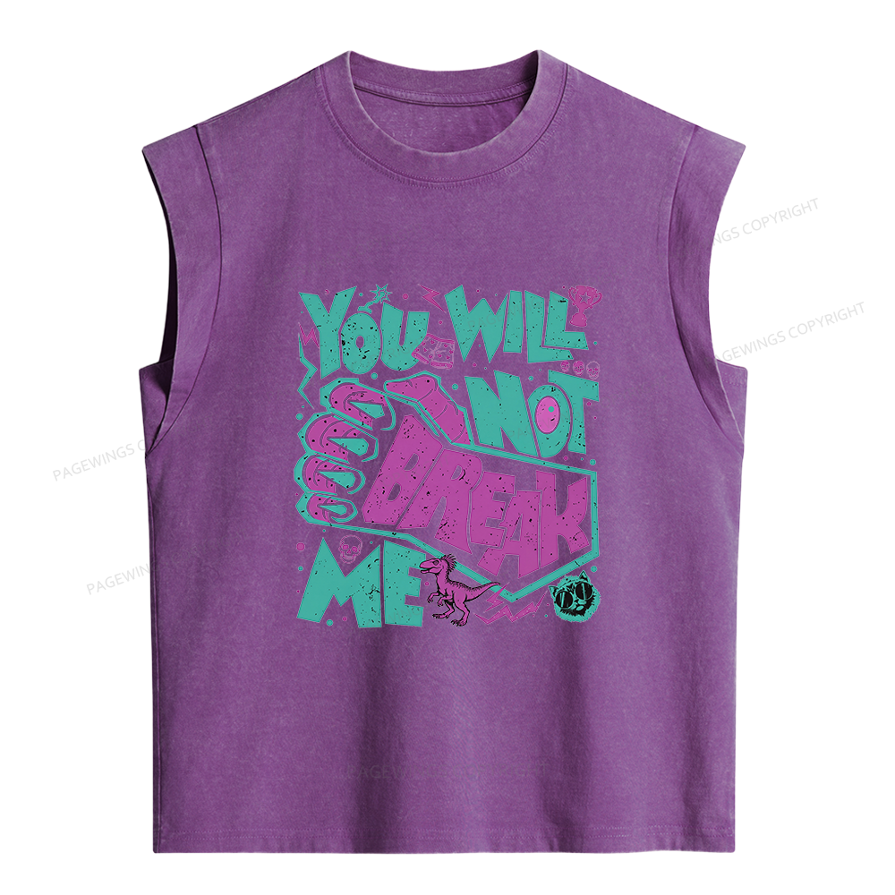 Pagewings You Will Not Break Me Women's Washed Tank Top