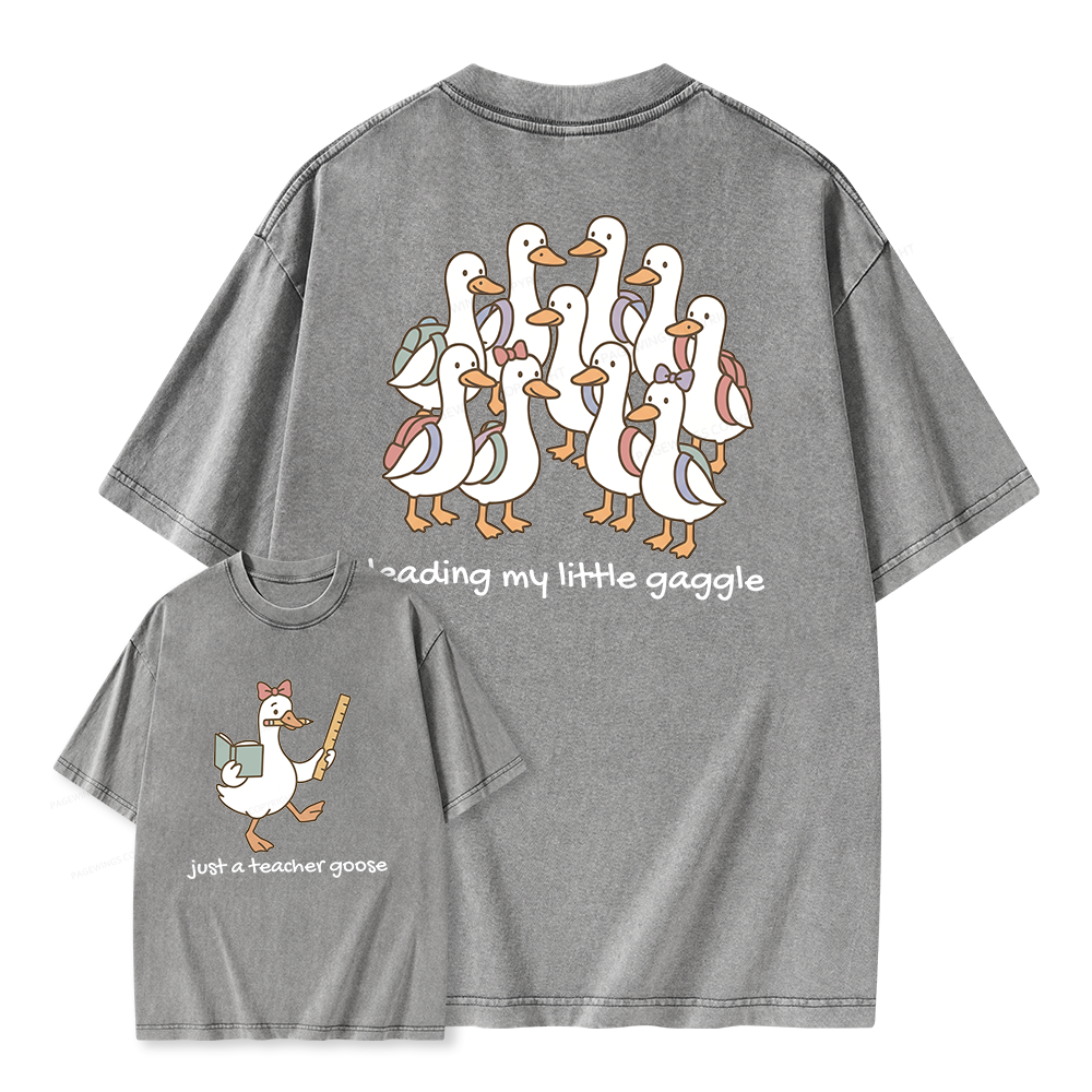 Pagewings Back to School Unisex Washed T-shirt