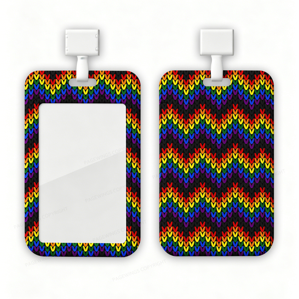 Pagewings Rainbow Pride ABS Badge Holder