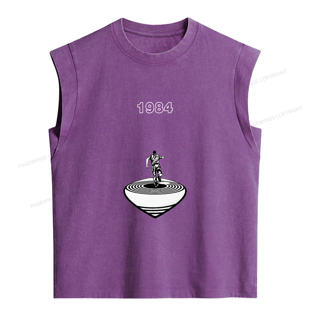 Pagewings Big Brother is Watching You Women's Washed Tank Top