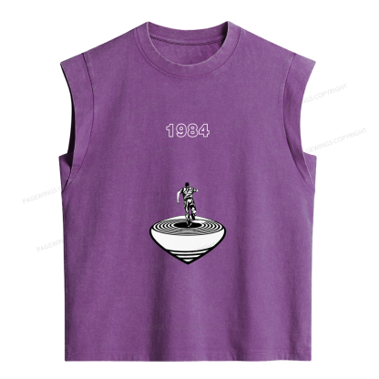 Pagewings Big Brother is Watching You Women's Washed Tank Top