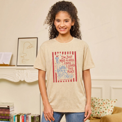 Pagewings Soft I’m Just Mad As Hell 250th Unisex Heather T-Shirt