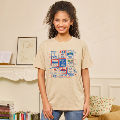 Pagewings Soft Public Libraries Unisex Heather T-Shirt