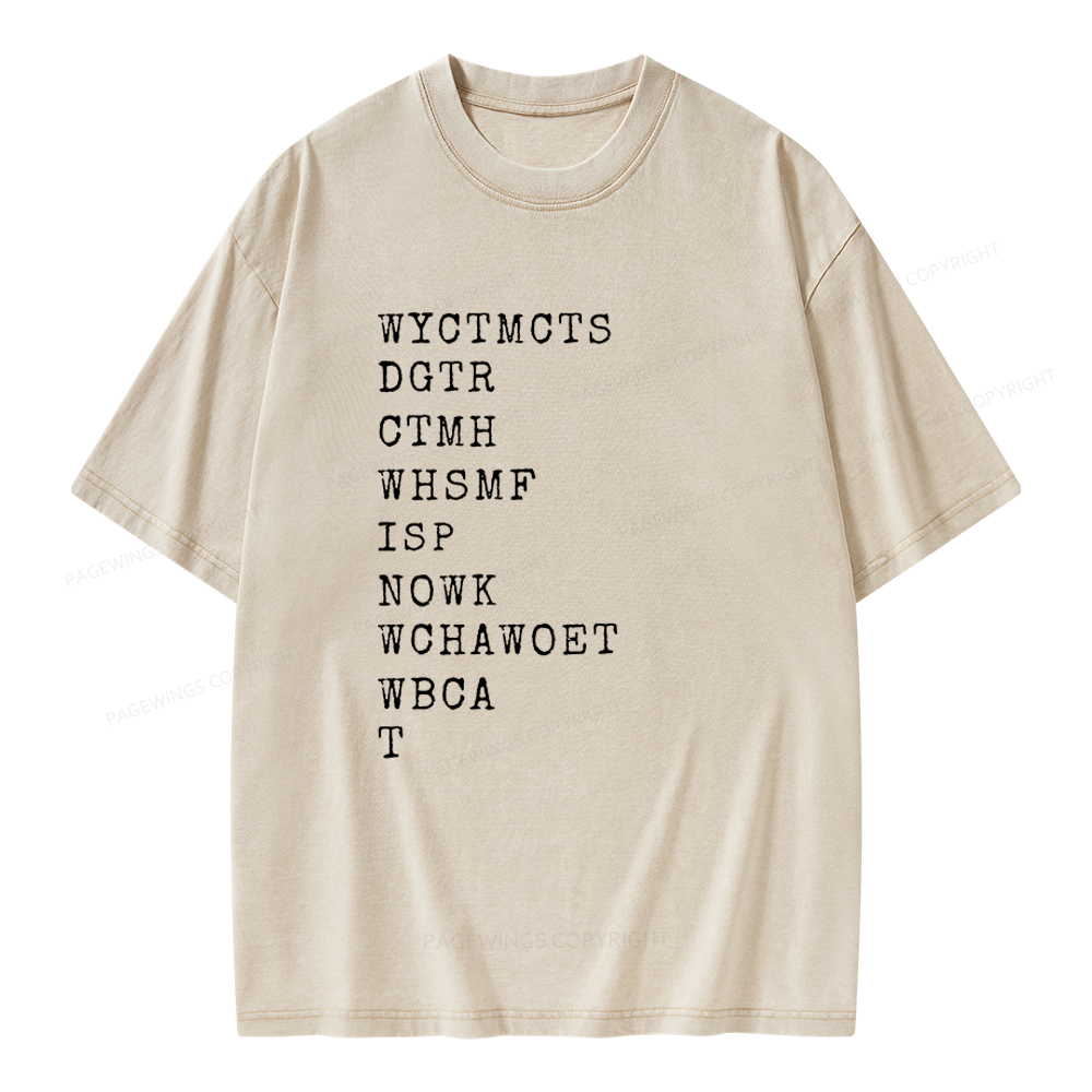 Pagewings Will You Come To My Cottage This Summer Unisex Washed T-shirt