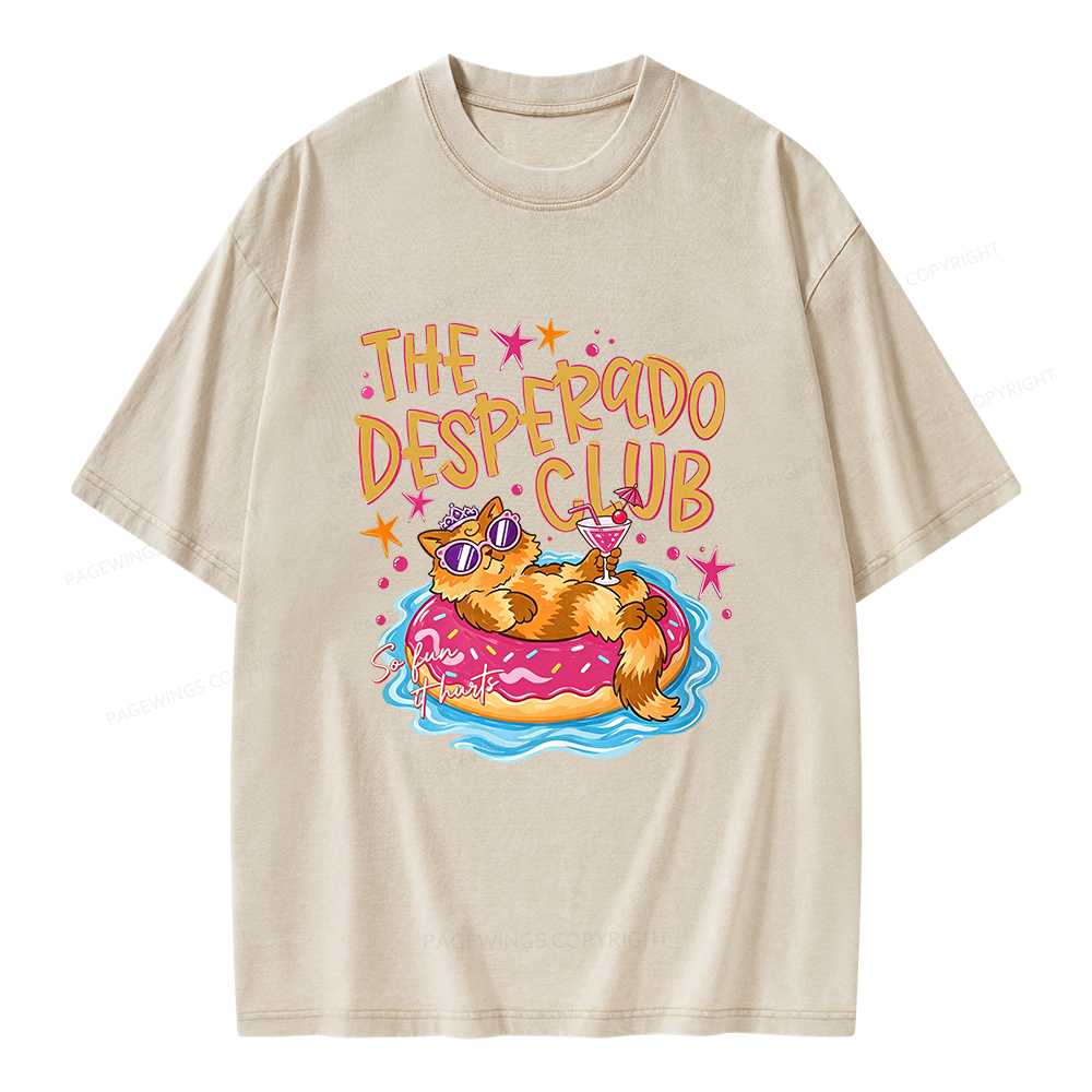 Pagewings Princess Donut Preppy Summer Unisex Washed T-shirt