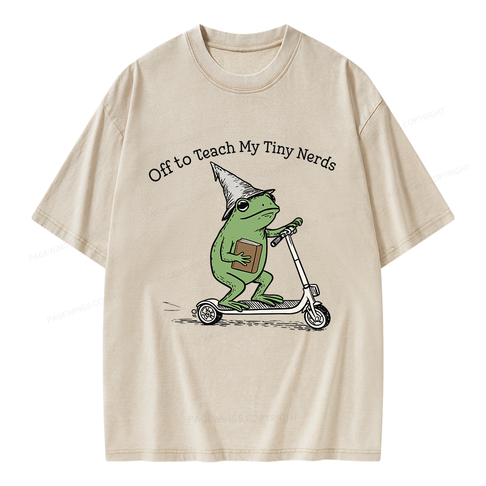 Pagewings Back to School Unisex Washed T-shirt