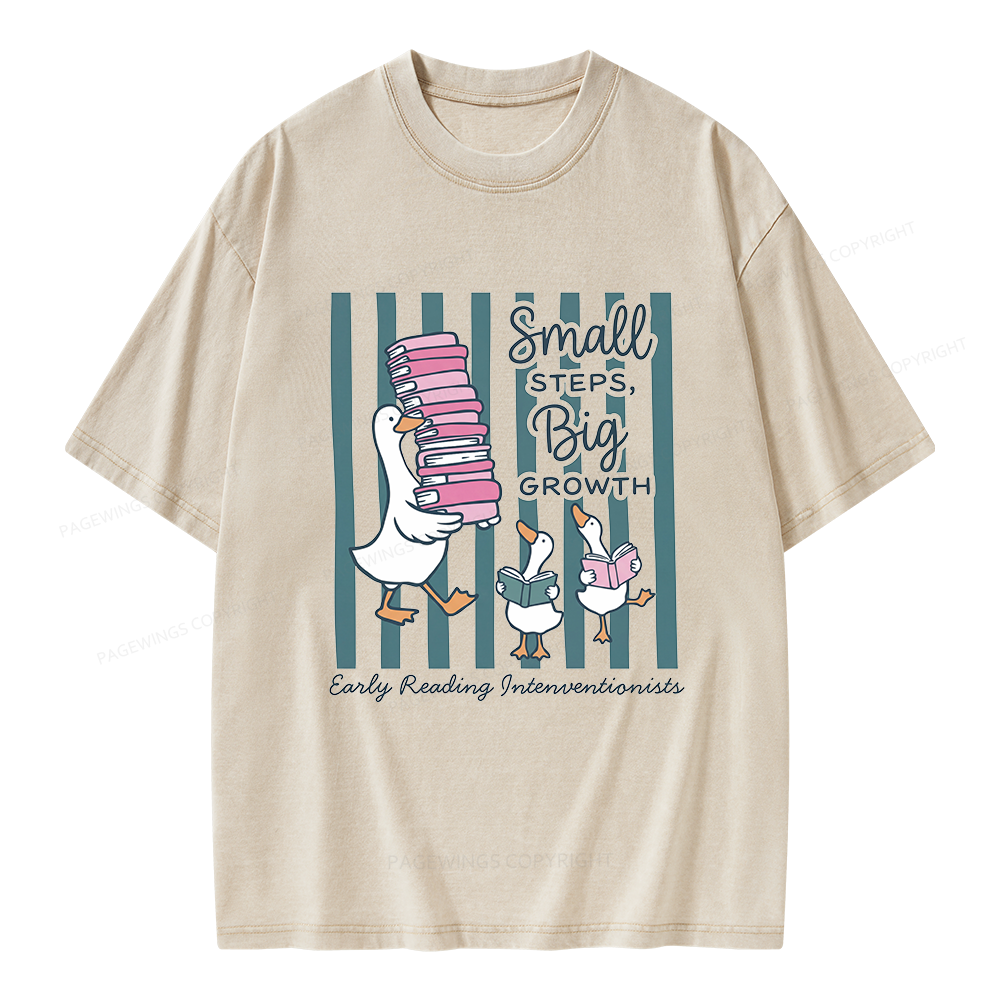Pagewings Reading Interventionist Unisex Washed T-shirt