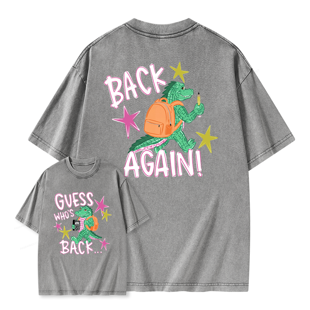 Pagewings First Day Of School Unisex Washed T-shirt