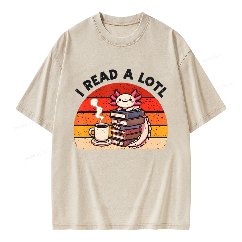 Pagewing I Read A Lotl Unisex Washed T-shirt
