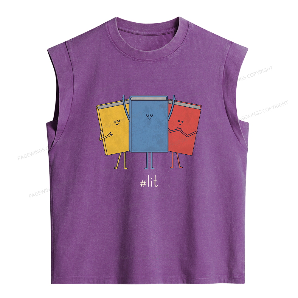 Pagewing Literature Women's Washed Tank Top