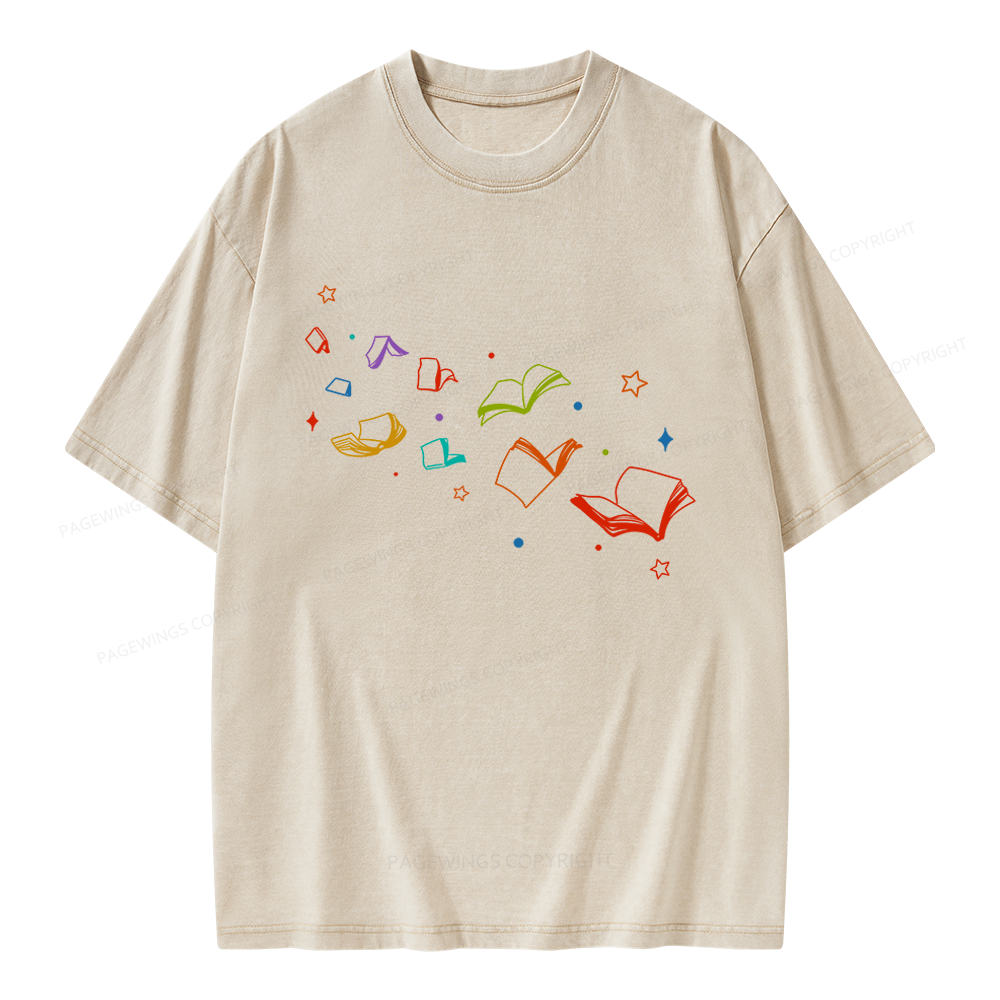 Pagewing Libraries Are For Everyone Unisex Washed T-shirt