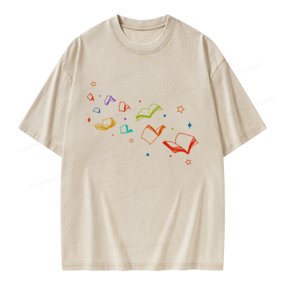 Pagewing Libraries Are For Everyone Unisex Washed T-shirt