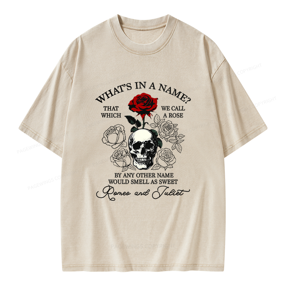 Pagewings Romance Book Unisex Washed T-shirt