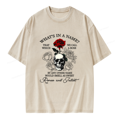 Pagewings Romance Book Unisex Washed T-shirt