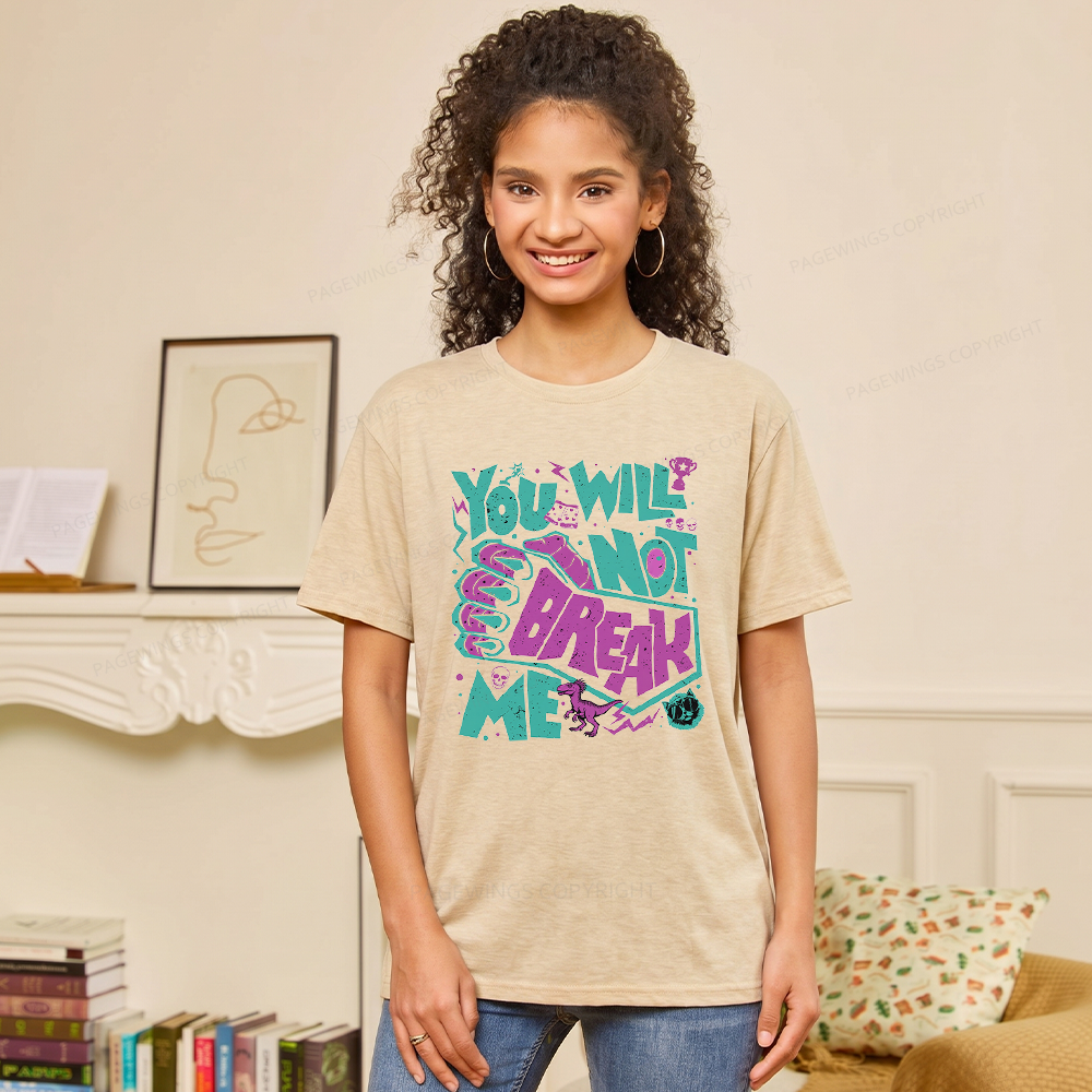 Pagewings Soft You Will Not Break Me Unisex Heather T-Shirt