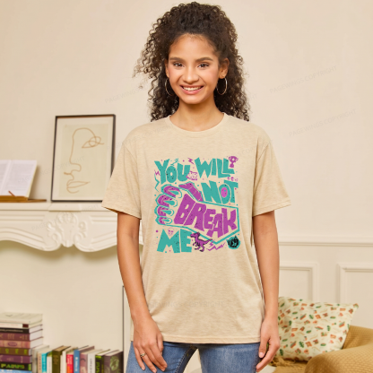 Pagewings Soft You Will Not Break Me Unisex Heather T-Shirt