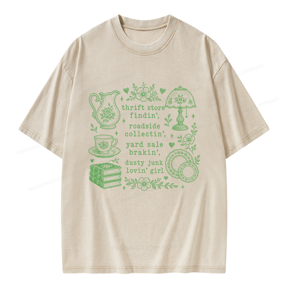 Pagewing Antique Lover Unisex Washed T-shirt