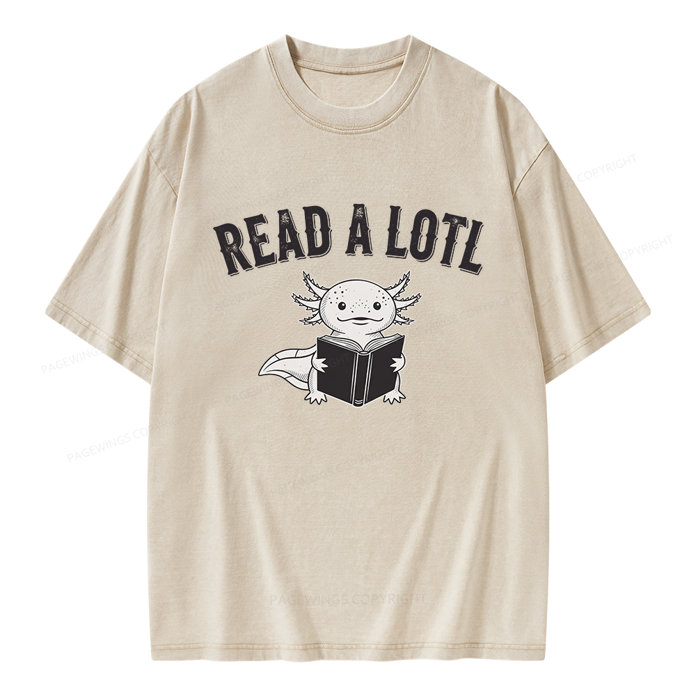Pagewing Read A Lotl Unisex Washed T-shirt