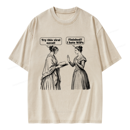 Pagewing Books Lover Unisex Washed T-shirt