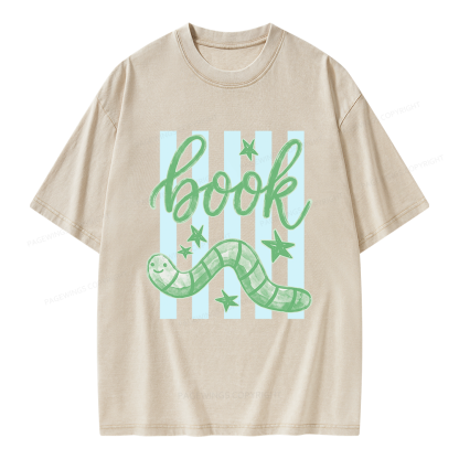 Pagewing Book Lovers Unisex Washed T-shirt