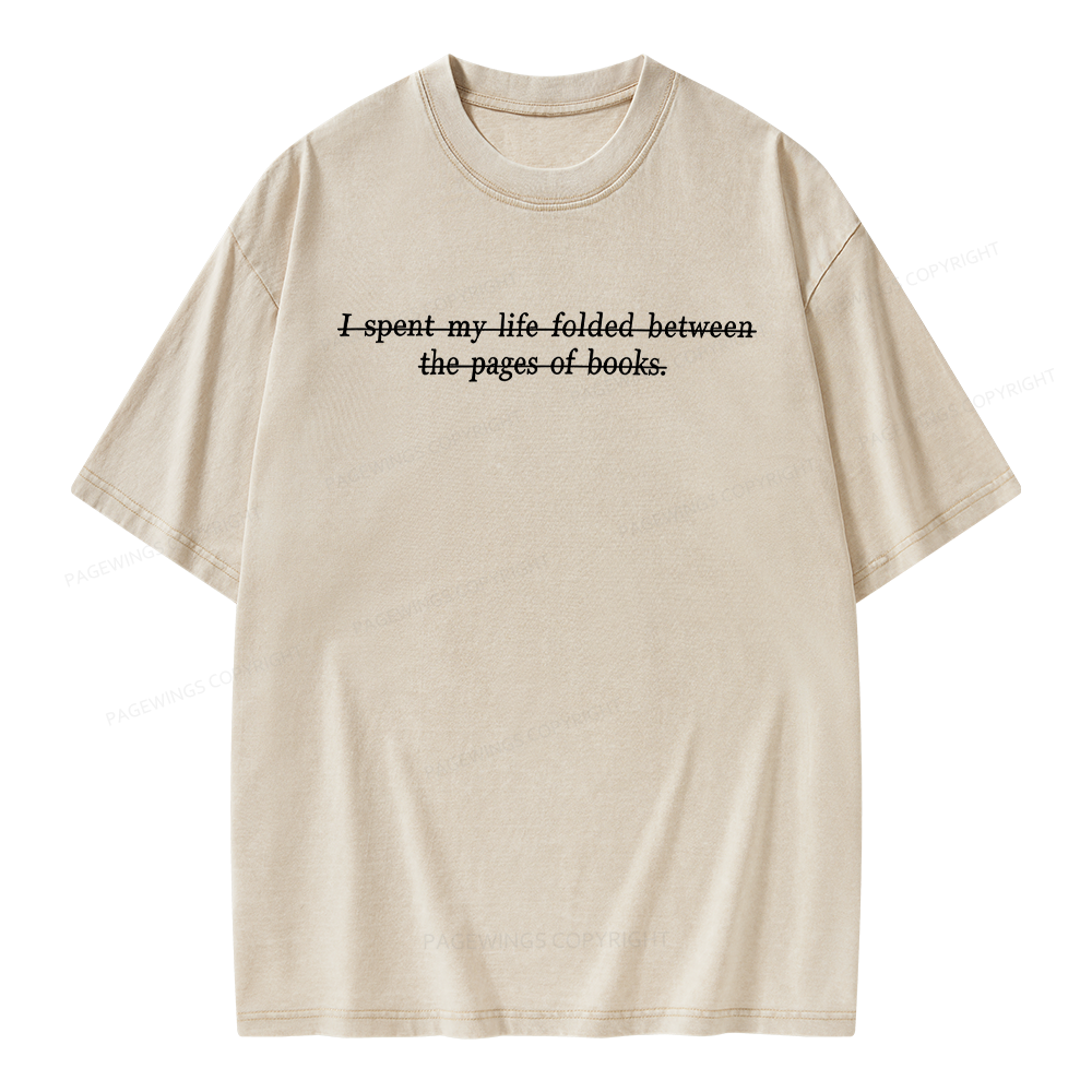 Pagewing Bookish Reader Unisex Washed T-shirt