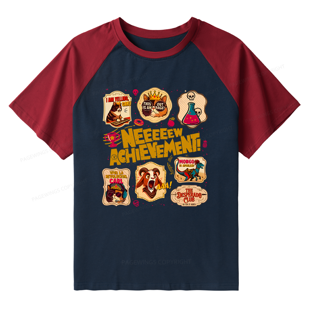 Pagewings Sci Fi Book Lover 14489 Bookish Raglan T-shirt