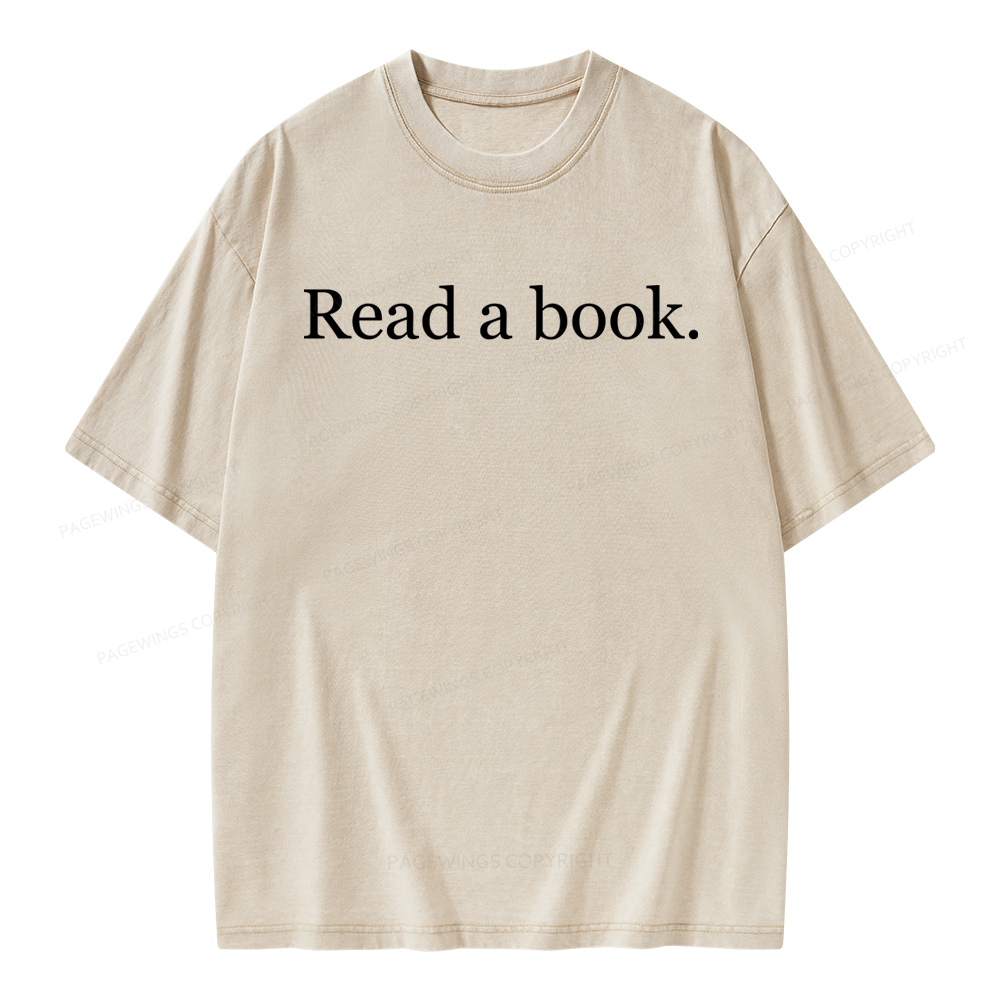 Pagewing Read a Book Unisex Washed T-shirt