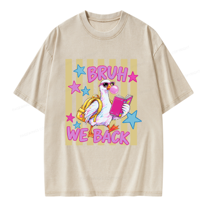 Pagewing Back To School Goose Unisex Washed T-shirt