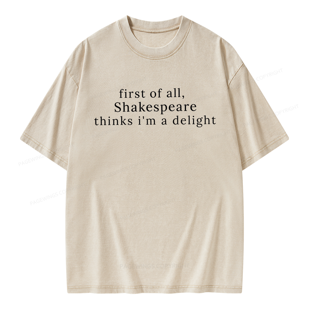 Pagewings Literature Lovers Unisex Washed T-shirt