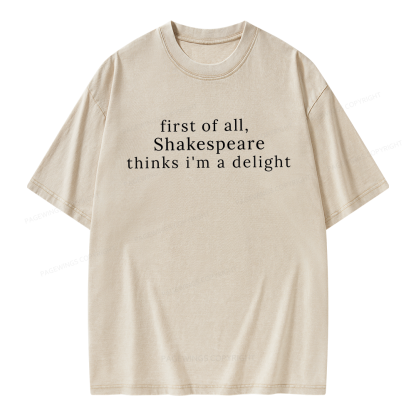 Pagewings Literature Lovers Unisex Washed T-shirt